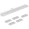 Gardenised Outdoor Plastic Repellent Wall Defender Fence Spikes for Birds, 10 Pack Brown QI004402 - alternate 8